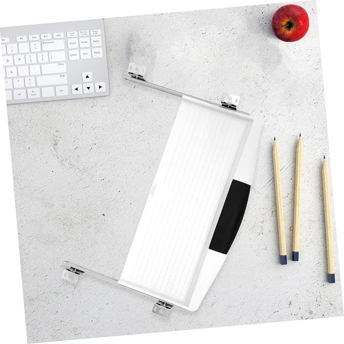 Homoyoyo Slide Out Platform with Pen Holder for Efficient Workspace Organization Material for Home and Office Use