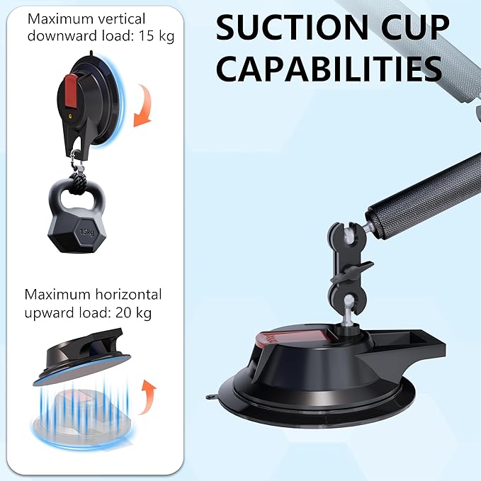 4.5" Suction Cup Magic Arm Mount Kit：Versatile Car Mount & Desktop Phone Holder Complete with 1/4" Thread Phone Holder & Camera Adapter | Perfect for Phone、Webcam、Action Camera、Video Light