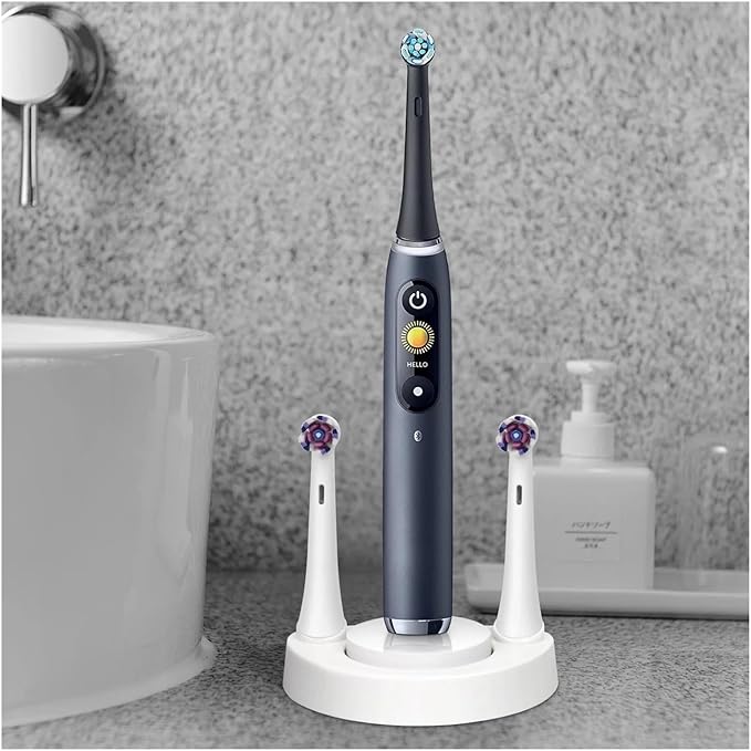 Electric Toothbrush Stand, Compatible for Oral B IO Toothbrush Storage Rack Brush Head Holder Charging Dock Rack(Black)