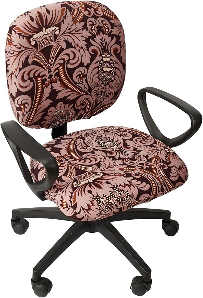 Melaluxe Computer Office Chair Cover - Protective & Stretchable Universal Chair Covers Stretch Rotating Chair Slipcover
