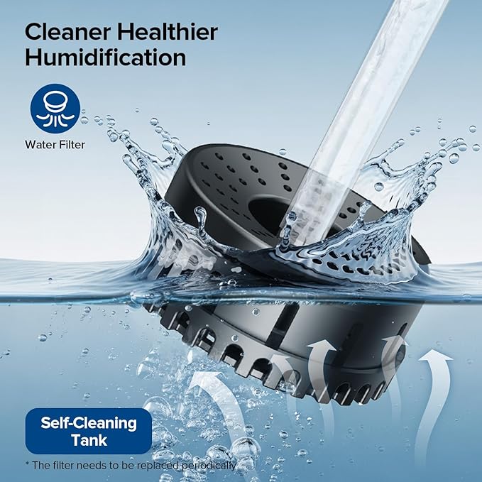Humidifiers for Bedroom Large Room with Smart App & Remote Control, 7L/1.85Gal Large Humidifier, 4 Mist Levels Room Humidifiers for Home Crow