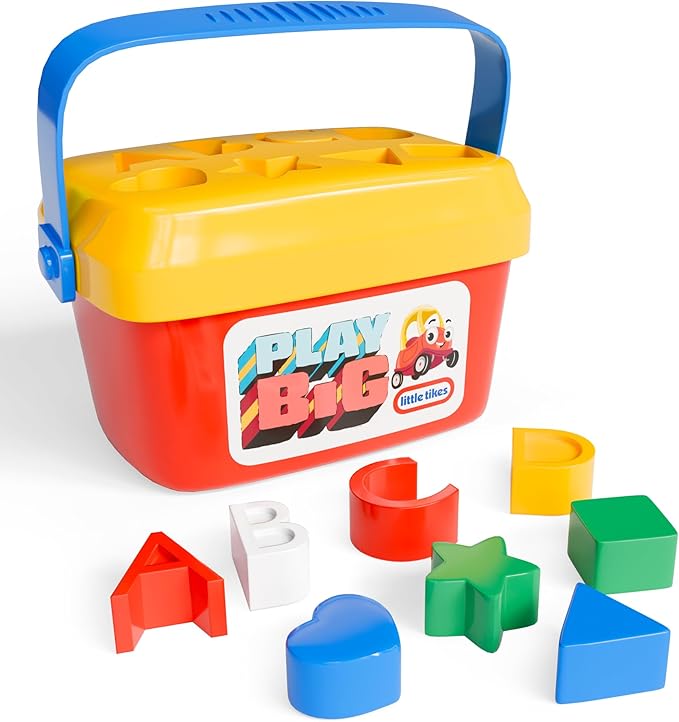 Lollipop Educational Toddlers Little Tikes Shape Sorter - Shapes and Letters - Big Play for Learning - Easy Storage 8 Shapes and Letter Sorter Great for Kids 10 Months+