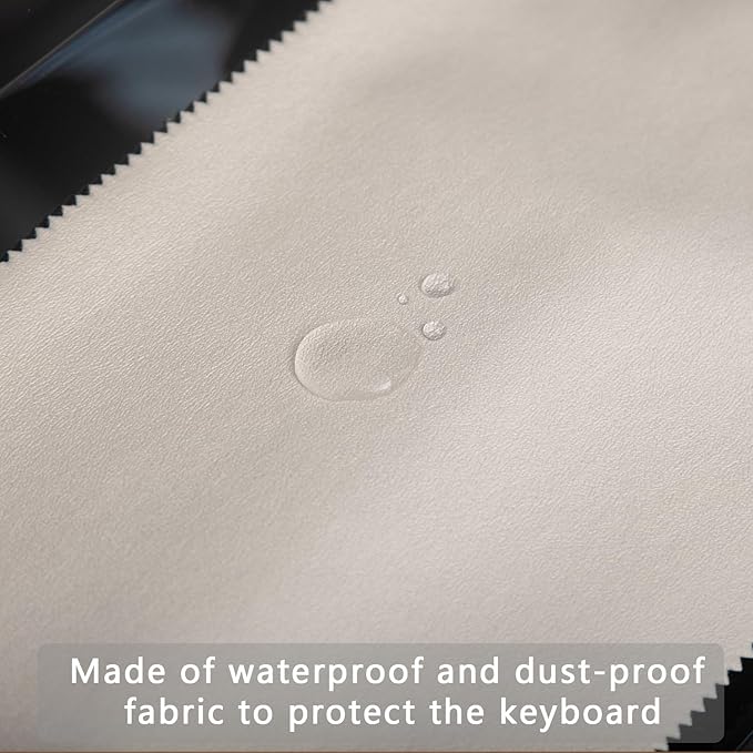 Keyboard Piano Cover Digital Piano Dust Covers Luxury Soft and Premium Surface Thickening Electronic Organ Covering Keyboard Update Encasement (White)
