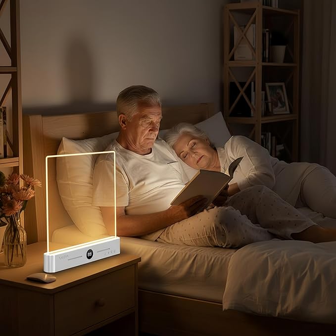 XL LED Reading Book Light Page, Eye-Caring Dimmable Lights for Books in Bed, 3 Color & Stepless Dimmable, USB Portable Flat Panel Lamp Page, Night Light for Kids & Adults (Matte White)