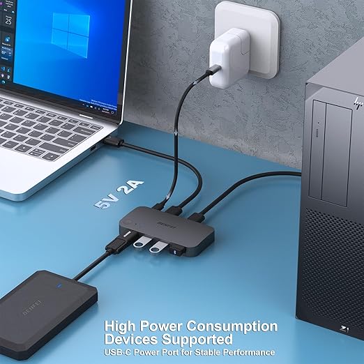 BENFEI USB 3.0 Switch, USB Switch 2 Computers Share 4 USB for PC, Mouse, Keyboard, Printer, Scanner, USB KVM Switch Selector Compatible with Windows, Mac, Linux