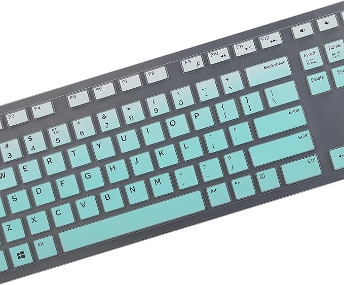 Keyboard Cover Skins Compatible with Dell KM636 Wireless Keyboard & Dell KB216 Wired Keyboard & Dell Optiplex 5250 3050 3240 5460 7450 7050 & Dell Inspiron AIO 3475/3670/3477 All-in one Desktop-OM
