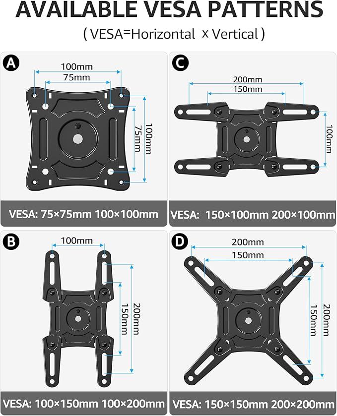 MOUNTUP Full Motion TV Wall Mount for Most 13-42 inch TVs, 21.7'' Long Extension Articulating Arm with Swivel Tilt Rotation, Corner TV Mount Wall Bracket for Monitor, Max VESA 200x200mm, Holds 44 lbs