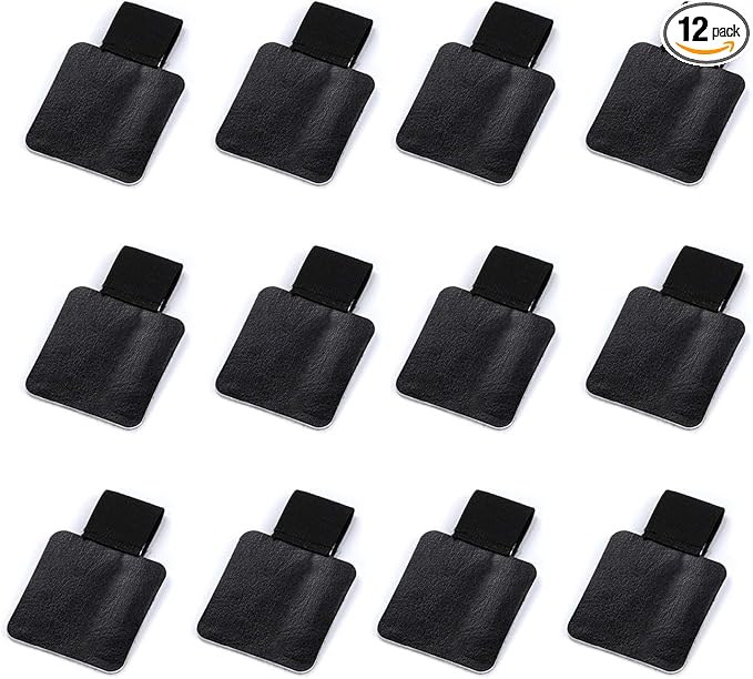 Pen Loop Holder Set, 12 Pack Self-Adhesive Pencil Holder Elastic Design for Notebooks, Journals, Calendars with 12 Colors (12 Pcs)