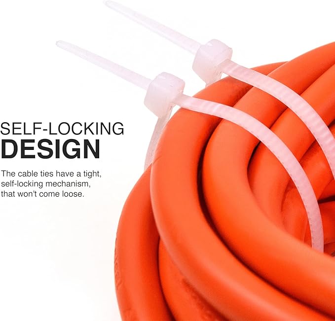 TR Industrial Multi-Purpose Natural Cable Ties, 18 inches, 50 Pack