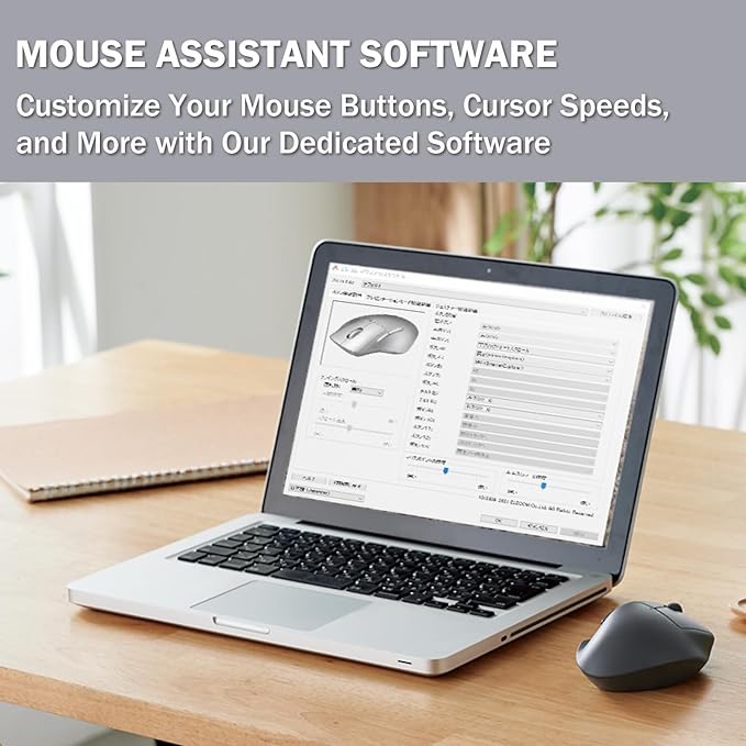 ELECOM Wired USB Ergonomic Shape Mouse, Silent Click, Right Hand, 2000DPI, 5 Buttons, Optocal Sensor, Compatible with PC, Mac, Laptop, EX-G, Msize Black (M-XGM30UBSKBK)