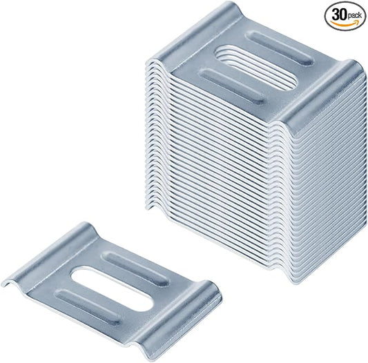 30 Pack Cable Raceways Hold Down Clamp, Support Washer Fit 4mm-6mm Wire Dia Basket Wire Mesh Cable Tray