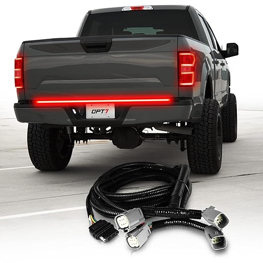 OPT7 Easy Connect Tailgate Light Bar Harness for 2018-2020 F150 Without Blind Spot Monitors – Fits 18-20 F-150 XL, XLT, Lariat, King Ranch, Raptor w/o BLIS/Backup Camera/Tow Assist Sensor