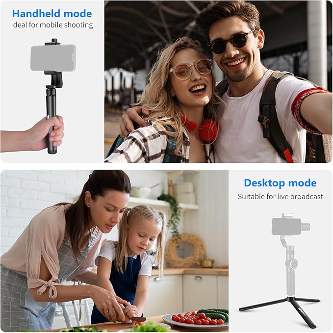 NEEWER Mini Metal Tripod, Table Stand, Desktop Compact Tripod Compatible with Crane M2, Smooth Q2, Gimbal Grip Stabilizer and All Cameras