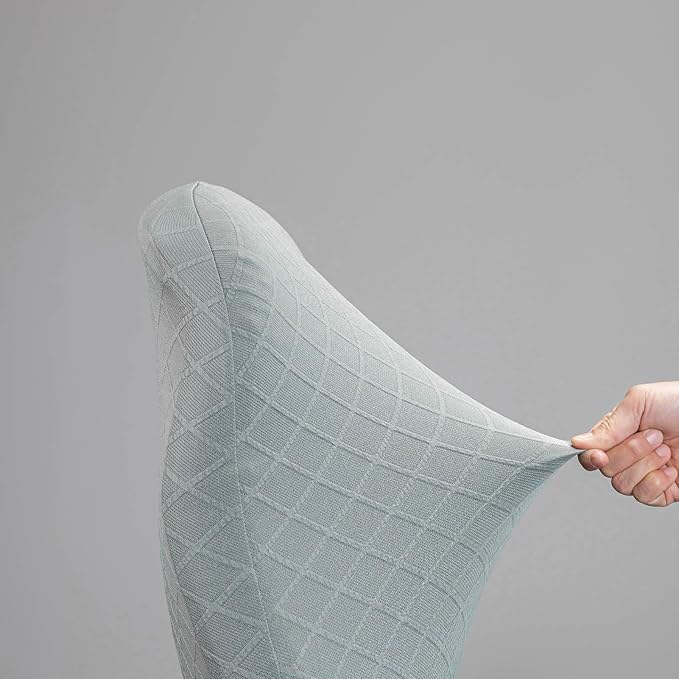 Melaluxe Office Chair Cover with Armrest Covers， Universal Stretch Desk Chair Cover, Computer Chair Slipcovers (Size: L) - Grayish Green