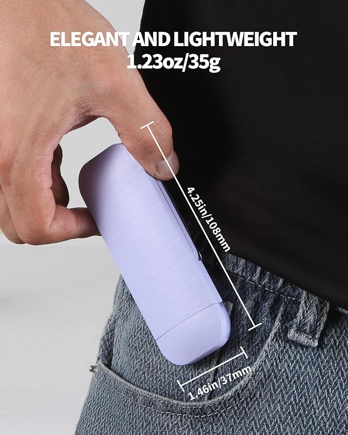 HEMONNKAM Book Reading Light, 2 Pack Rechargeable Clip on Booklight, Eye Caring 3 Color Temperatures & 5 Brightness Levels, Night Use for Bed, Long Lasting, Reading at Night in Bed, Purple+Black