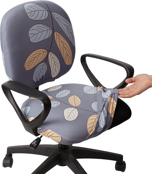 Melaluxe Computer Office Chair Cover - Protective & Stretchable Universal Chair Covers Stretch Rotating Chair Slipcover