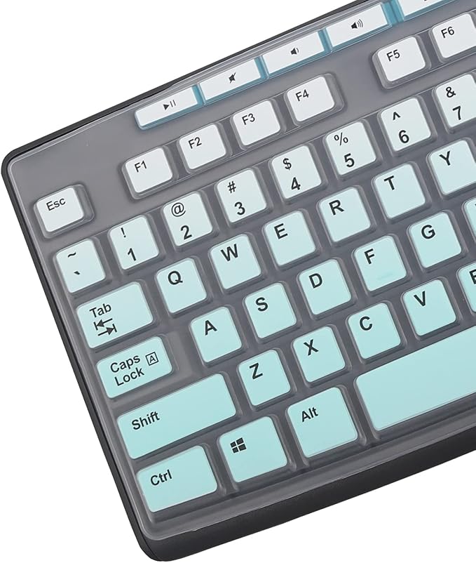 Keyboard Cover Skin Protector Fit Logitech MK295 MK275 MK270 Wireless Keyboard, Logitech K200 K260 K270 MK200 MK260 Keyboard (NOT Fit Other Model Keyboards)-MintGreen