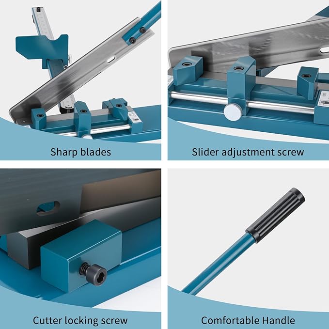 Cable Tray Cutting Tool PVC Cable Tray Cutter with Ruler, suitable for open-type plastic cable trays and covers, 45°/90° PVC Cable Tray Cutter Manual Guide Rail Cutter