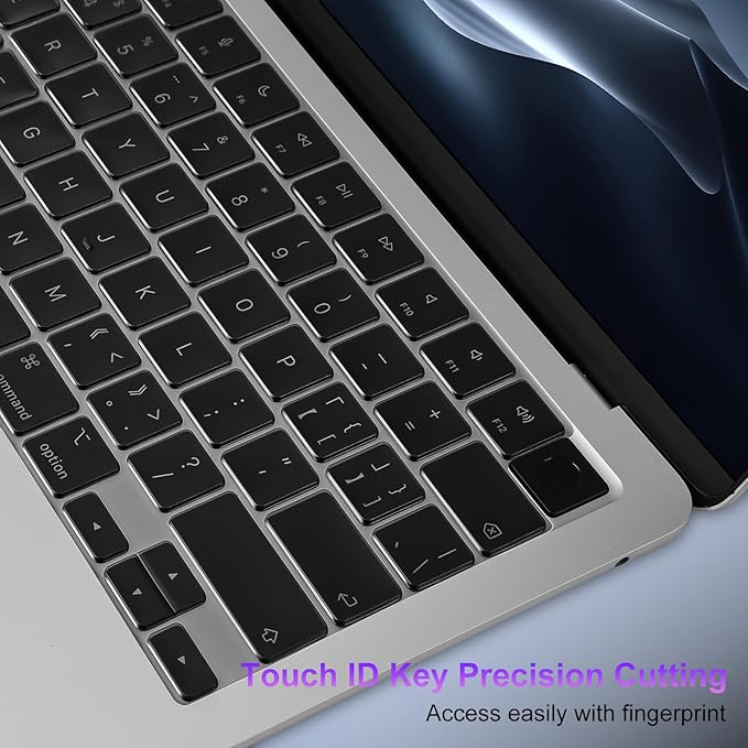 MOSISO 2 PCS Keyboard Cover, Keyboard Protector Compatible with MacBook Neo 13 inch 2026 A18 Pro, Compatible with MacBook Air 15/Air 13.6 M5 M4 M3 M2/ Pro 14/Pro 16 M5/M4/M3/M2/M1/, Smoke Gray