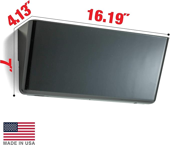 Officemate Wall File, Legal Size, Black (21442) (Pack of 4)