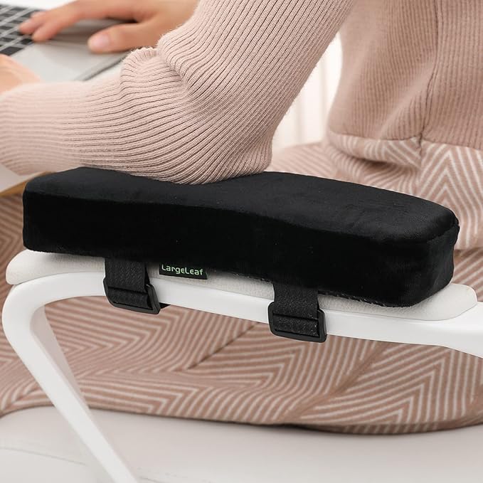 LargeLeaf Chair armrest Cushions Elbow Pillow Pressure Relief armrest Pads 2-Piece Set of Office Chair armrest Gaming Chair armrest