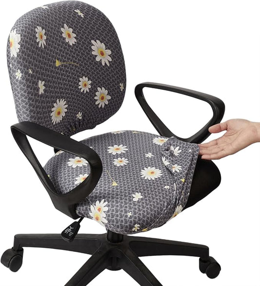 Melaluxe Computer Office Chair Cover - Protective & Stretchable Universal Chair Covers Stretch Rotating Chair Slipcover