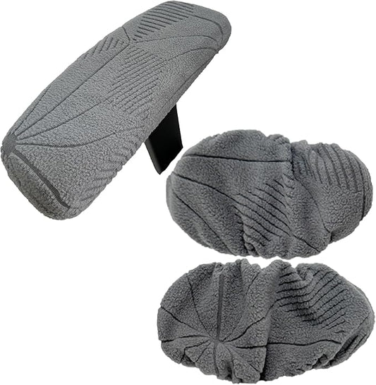 High Elasticity Anti Slip Office Chair Cover, Split Design for Easy Installation,Universal Desk Chair Cover wear-Resistant and Scratch Resistant (Light Gray, Chair Armrest Covers)