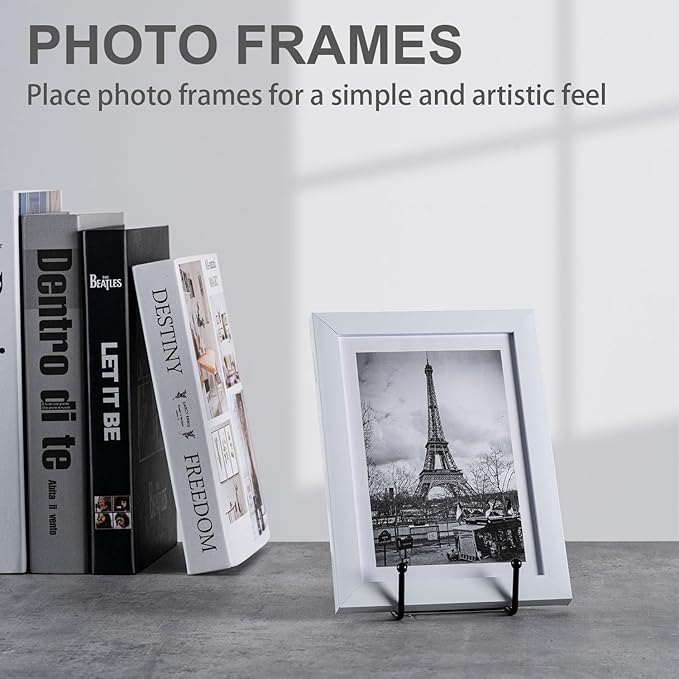Hoewina Plate Stands for Display, 3Pack 3Inch Plate Holder Display Stand, Metal Frame holder stand for Book Holder, Picture Stand, Decorative Plate stand, Photo and Platter, Tabletop Art