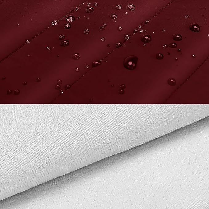 MOSISO Laptop Case 16 inch, 15-15.6 inch Puffy Laptop Sleeve Compatible with MacBook Pro 16 M5 M4 M3 M2 M1, HP Dell ASUS Acer Toshiba Lenovo, Polyester Horizontal Bag with Small Case, Red