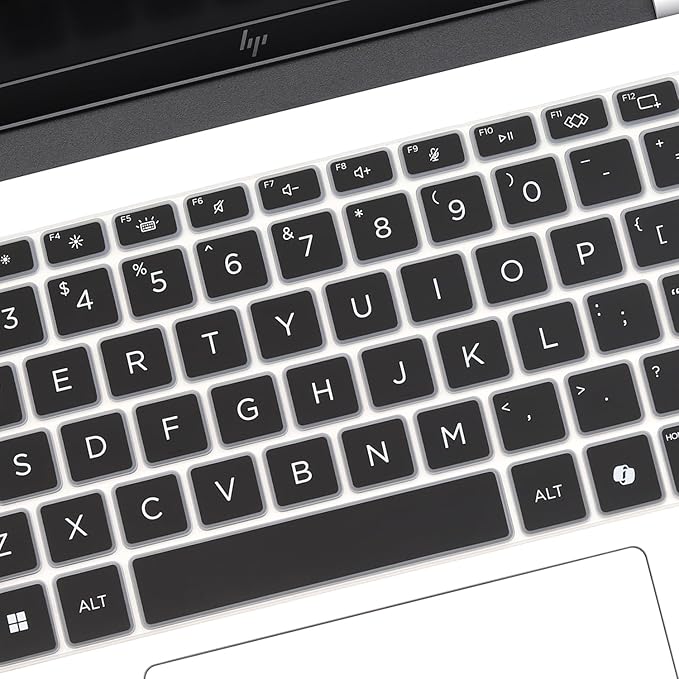 Keyboard Cover for 2026 2025 HP OmniBook 5 Next Gen AI 14" & OmniBook 7 14"/OmniBook 5 Flip 14" 14-he 14-fp 14-FR 14-fs 14-he0037nr 14t-fr000 14-fp0057nr 14-fs0000 (Not fit 14-fm 14-fk 14-ha)-Black