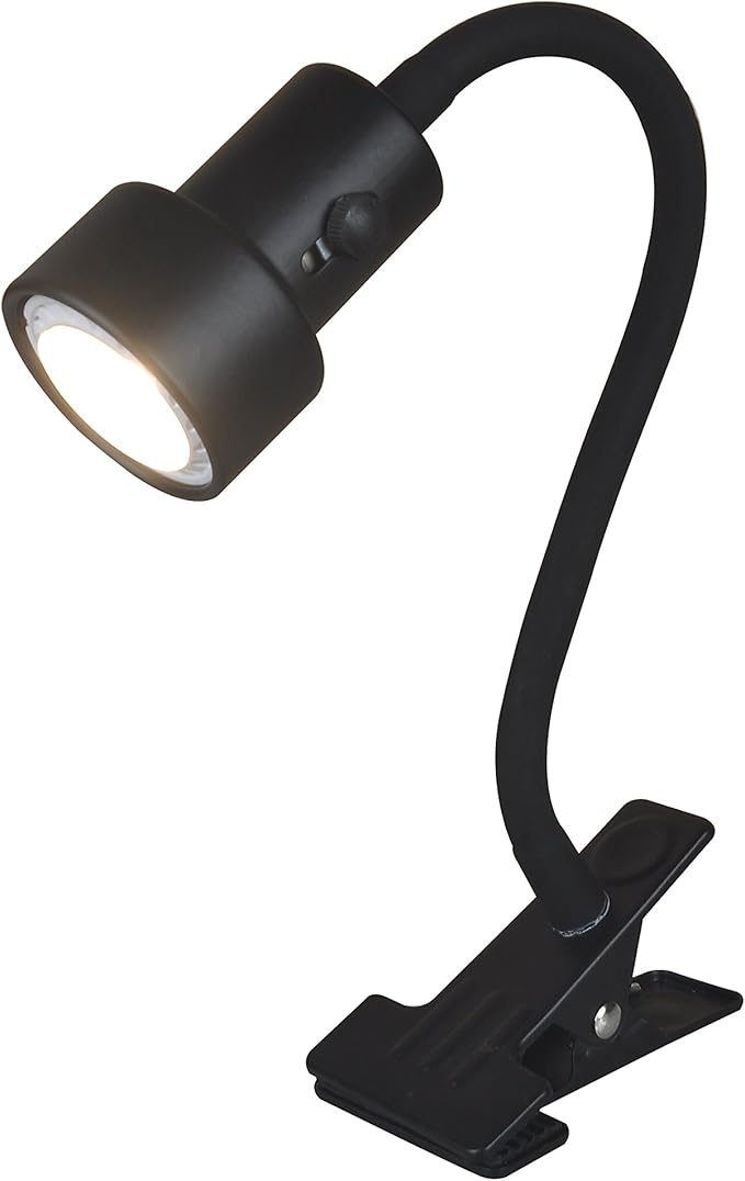 KING SHA Plug-in Clip on Picture Light with Dimmer Timer, Flexible Gooseneck Fixture Lamp with Cable, Includes 2X CRI90 Bulbs - Portable Clamp Light for Bedroom, Office, Home Lighting