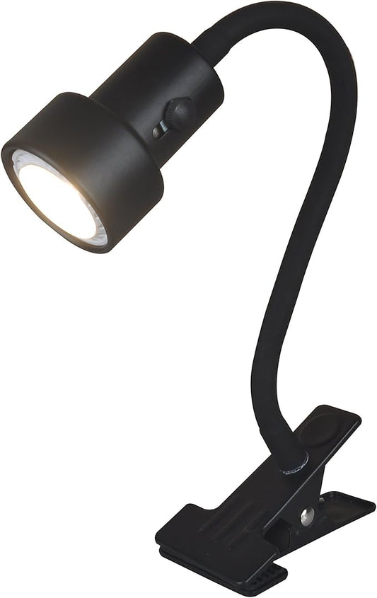 KING SHA Plug-in Clip on Picture Light with Dimmer Timer, Flexible Gooseneck Fixture Lamp with Cable, Includes 2X CRI90 Bulbs - Portable Clamp Light for Bedroom, Office, Home Lighting