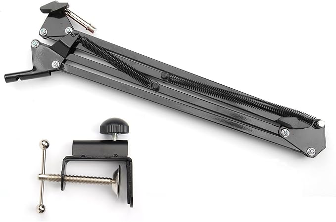 AceTaken Desk Clamp Mount Suspension Boom Scissor Arm Tripod Stand Holder Compatible with Logitech C920 C925e C922 C930 StreamCam C615; Brio 4K,MX brio 4K, Brio 500 webcams