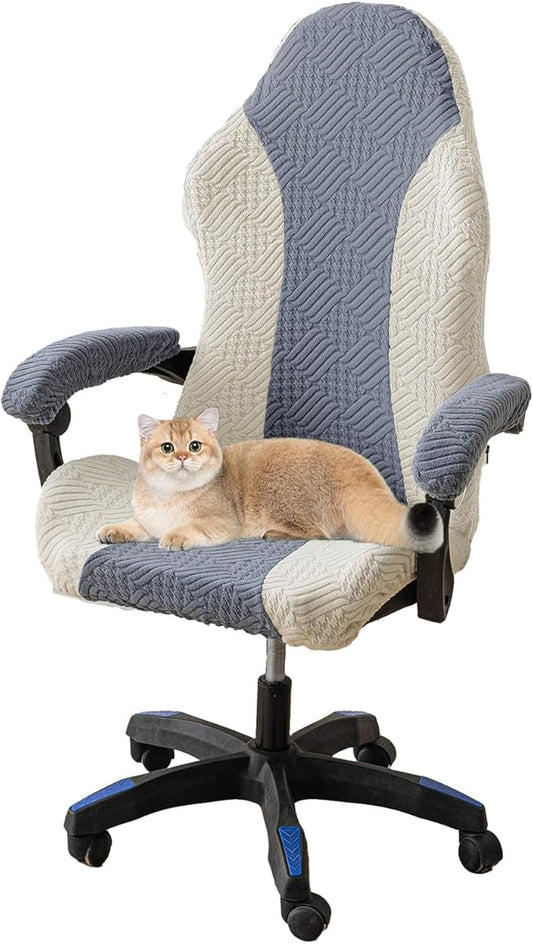 Gaming Chair Cover Office Chair Cover Game Chair Cover Stretchable with Armrest Covers Computer Chair Seat Covers Gaming Chair Cover Slipcovers,Lightblue b