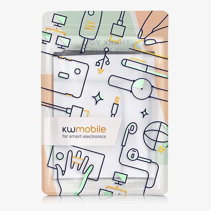 kwmobile Monitor Cover Compatible with 27-28" Monitor - Dust Cover Computer Screen Protector - White