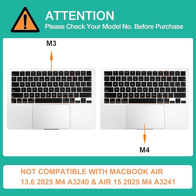 MOSISO Keyboard Cover Skin Compatible with MacBook Air 15 inch M3 A3114 M2 A2941/Air 13.6 A3113 A2681/Pro 14/16 M4 M3 M2 M1, Chalk Pink