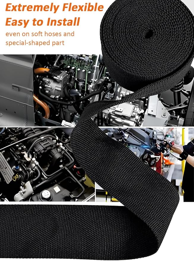 20 FT 1/4 inch 2:1 Heat Shrinkable Braided Sleeving Heat Shrink Sleeve Abrasion Protection Flexibility Wiring Harness Cable Sheath