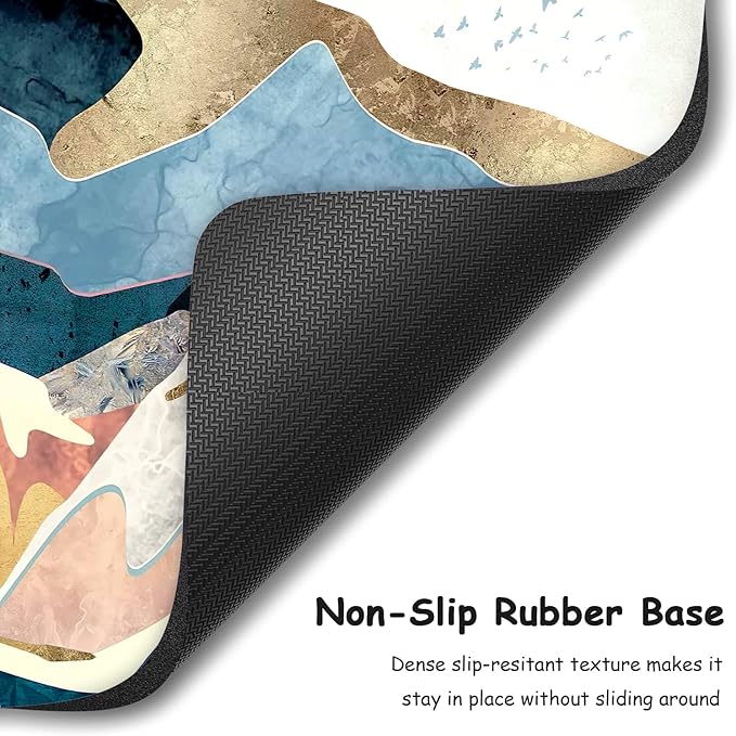 Dapesuom Small Mouse Pad, 6 x 8 Inch Thick Rubber Premium-Textured Non-Slip Portable & Washable Mini Mouse Mat for Women Men Wireless Laptops Keyboard Tray Gaming Work Computer Office Travel, Mountain