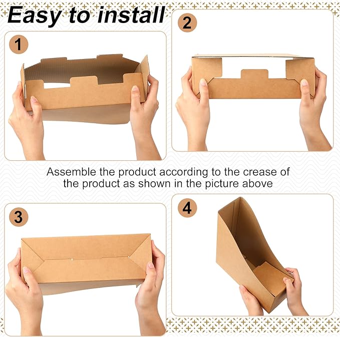 Thenshop 24 Pcs Cardboard Magazine File Holder Organizer, Desk File Organizer Box Foldable Book Bin Papers Storage Folder with Label for School Classroom Office Supplies(Classic,Brown)