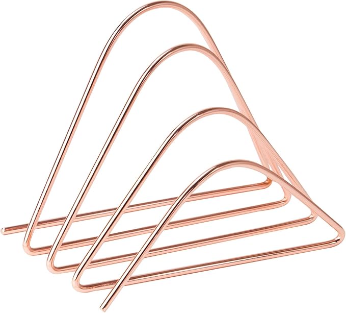 U Brands Desktop Letter Sorter, Rose Gold Wire Metal - 856U06-24