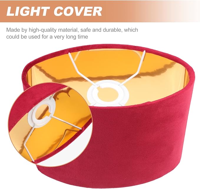 KALLORY 1pc Simple Oval Lampshade Cloth Lamp Cover for Bedside and Table Lamps Elegant Design for Home Hotel and Study Decor and Multipurpose Use Fine Workmanship