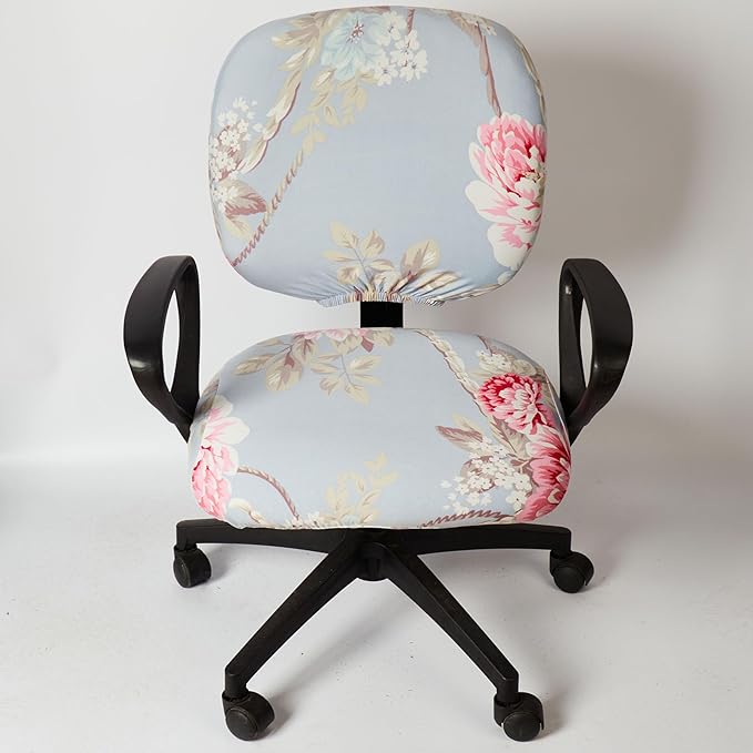 Melaluxe Computer Office Chair Cover - Protective & Stretchable Universal Chair Covers Stretch Rotating Chair Slipcover