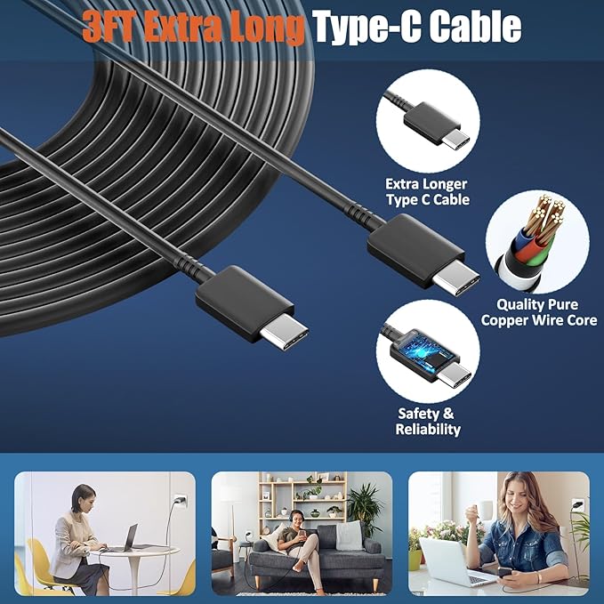 iPhone 16 15 17 Pro Max Charger 30W Type C Chargers USB C Fast Charger Block iPhone 16 Chargers Fast Charging with 3FT C Charging Cable for iPhone 17/17 Pro Max/16/16 Pro Max/15/15 Pro/iPad/Samsung