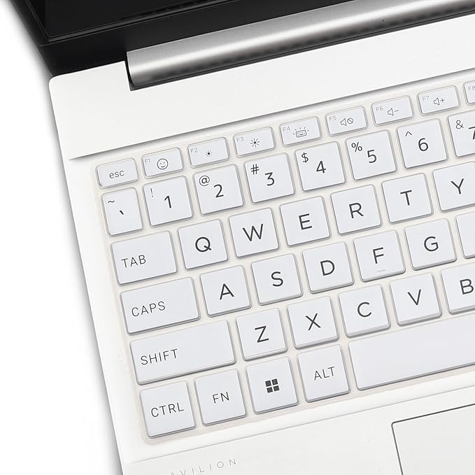 Keyboard Cover for 2025 2024 HP Laptop 15-fc 15-fd 15.6" Series 15z-fc000 15t-fd000 15-fd0123dx 15-fd0127dx 15-fc0245dx 15-fc0025dx 15-fd0023dx 15-fd0005dx 15t-fd100 fd0083wm 15-fc0093dx-White