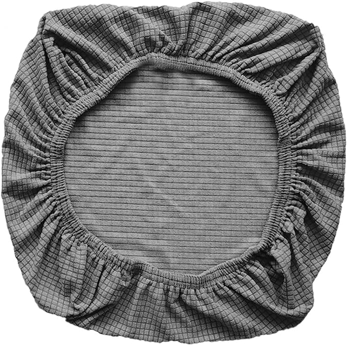 Yikko Office Chair Cover Desk Chair Seat Cover,Computer Chair Cover Elastic Stretch Chair Slipcovers Super Fit Spandex Removable Washable (Silver)