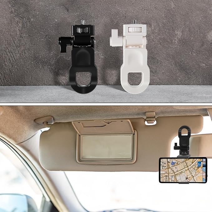 2 Pack Webcam Monitor Mount Monitor Camera Mount with 1/4 Screw Ring Camera Clip Webcam Stand Mounts for Tripod Screen LCD Display Top Fill Light Flash Phone Tripod Tablet Video Live