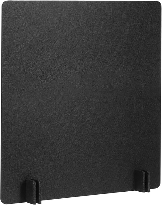 PATIKIL Desk Dividers 24" x 24", 1 Pack Desk Privacy Panel Freestanding Noise Reducing Partition Acoustic Panel with 4Pcs Support Feet for Testing Office Home Library, Black Style B