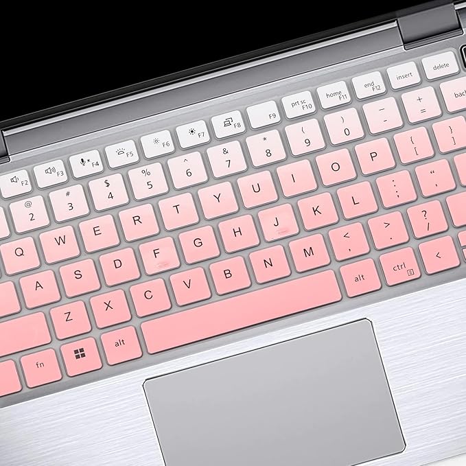 Keyboard Cover for Dell Latitude 14" 3450 3440 5450 5440 5430 5431 5420 7450 7440 7430 7420 7410, Dell Latitude 14" 9420 9430, Latitude 16 7650 7640, Latitude 15.6" 9520 9510 7520 -Ombrepink