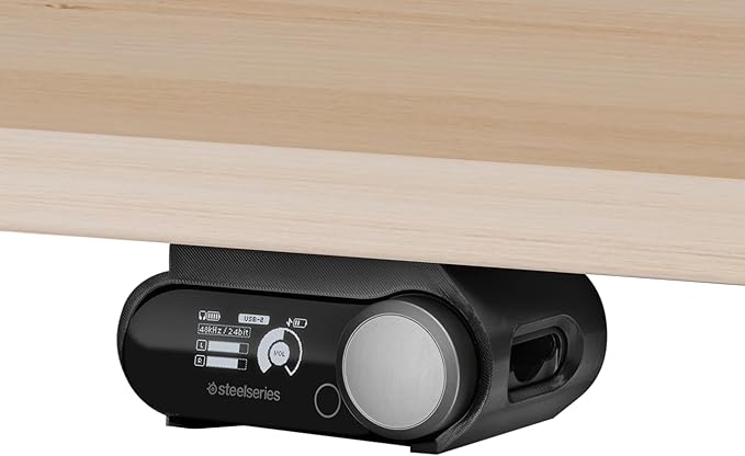 BRAINWAVZ Under Desk Mount for SteelSeries Arctis Nova Pro Wireless Base Station – Secure Fit, Easy Install with Screws or VHB Tape – Clean, Organized Gaming Setup (UM01)