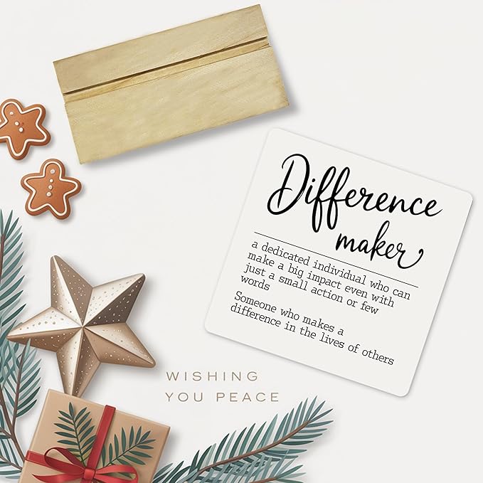 Difference Maker Definition Desk Decor Sign, Appreciation Gifts for Teacher Boss Leader Coworker Acrylic Plaque